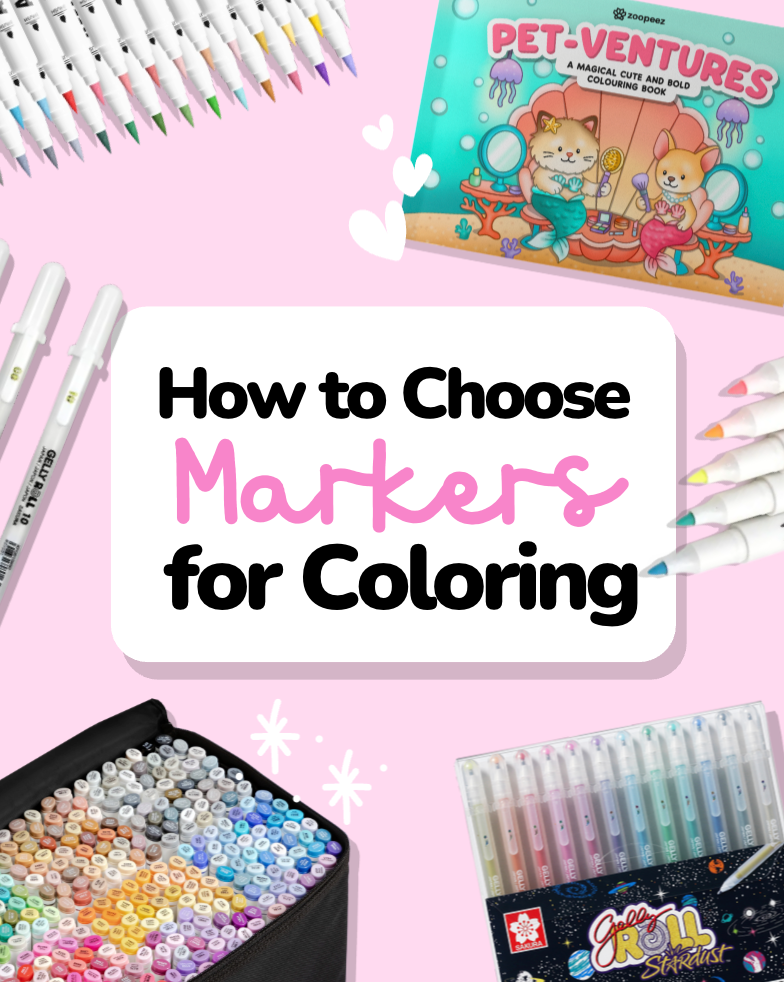 Which markers are best for colouring books?