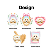 Cute Pet Portrait Water Bottle | Custom Pet Owner Gift