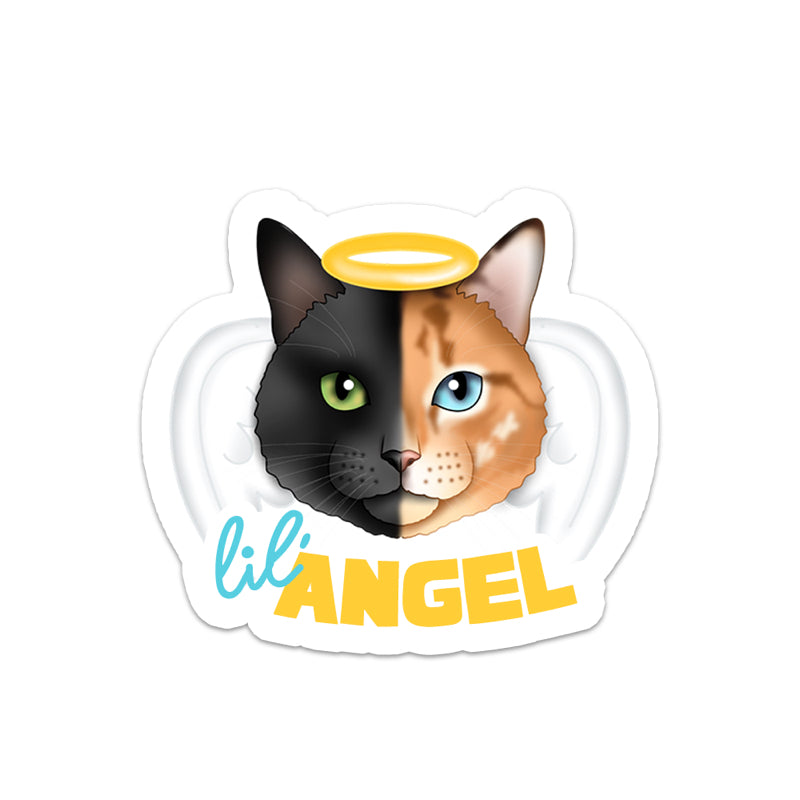 Lil Angel Portrait Text Add-On | Custom Pet Bandana