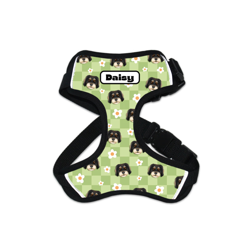 Dog Harness - Flower Checker