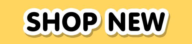Text 'SHOP NEW' on a yellow background