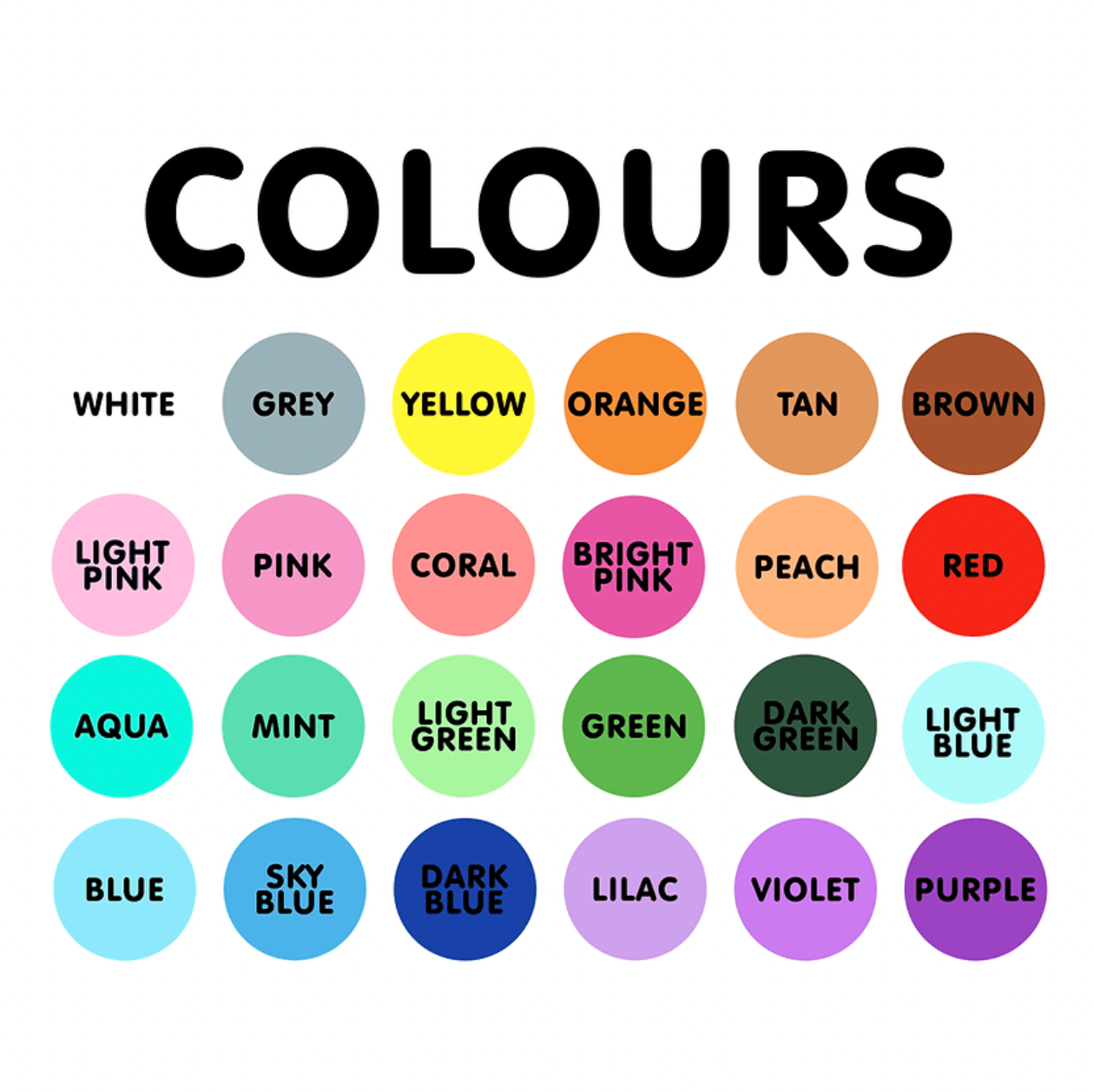 Colours for dog harness
