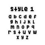 Bow Tie Letter Text Add On