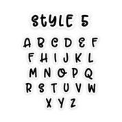 Bow Tie Letter Text Add On