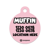 Backside of Cat Tag