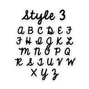Bow Tie Letter Text Add On