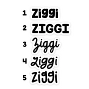 Bow Tie Letter Text Add On