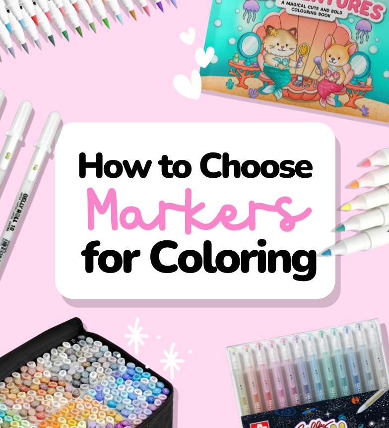 Which markers are best for colouring books?