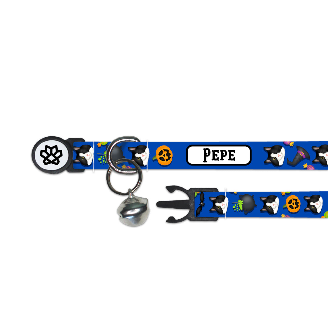 Supaw Spooky Cat Portrait Collar