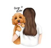 Mothers Day Digital Pet Portrait