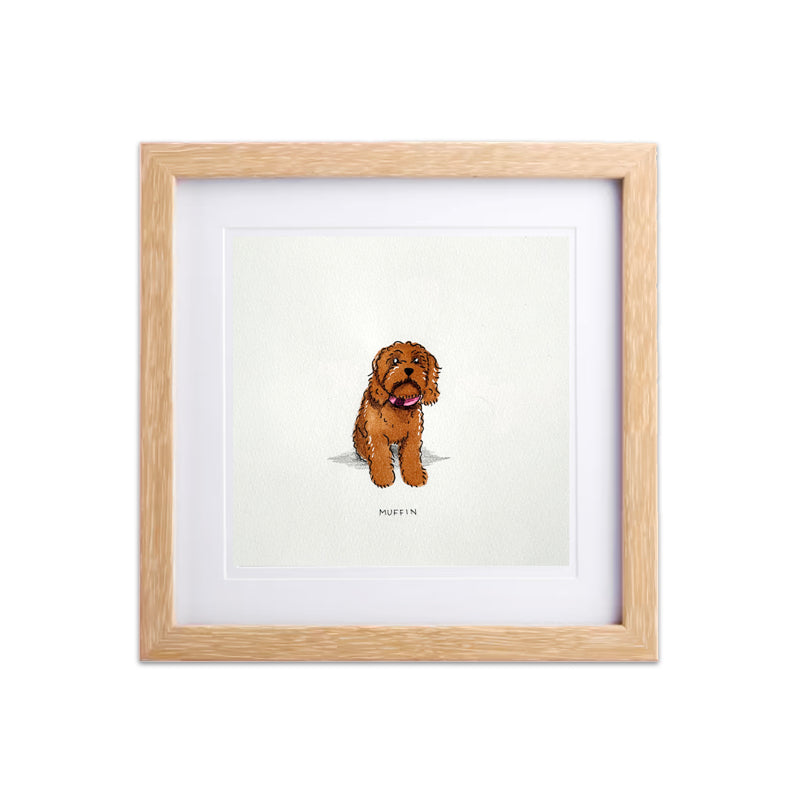 Framed Ink Pet Portrait