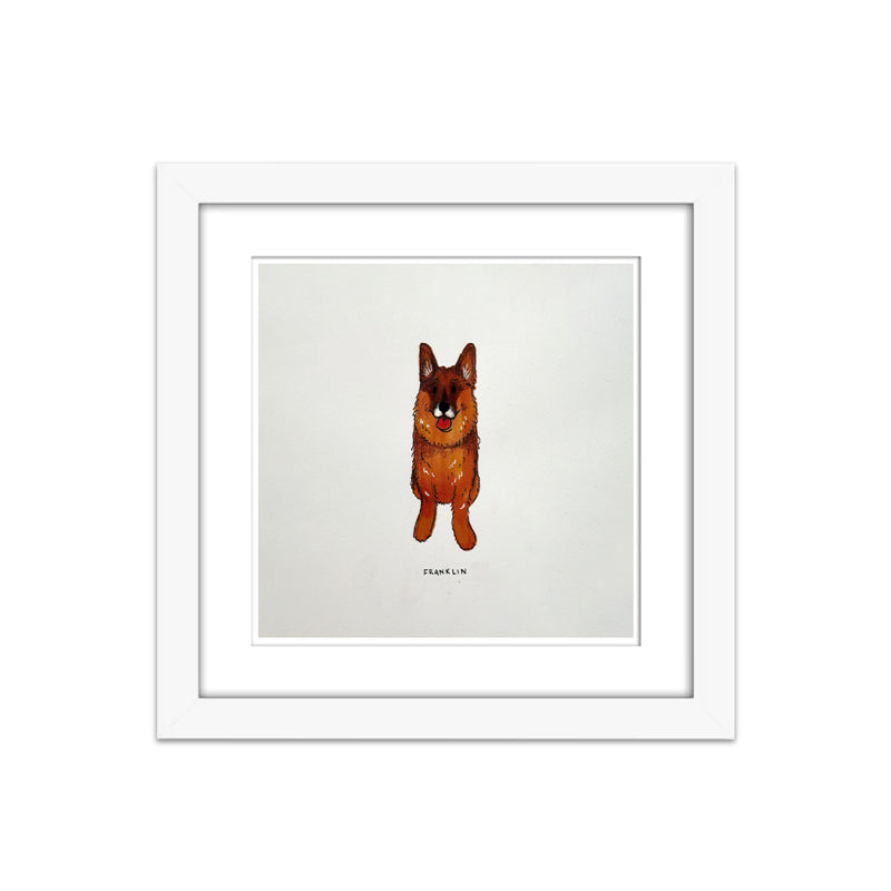 Framed Ink Pet Portrait