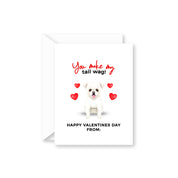 Valentines Day Pet Portrait Card