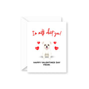 Valentines Day Pet Portrait Card