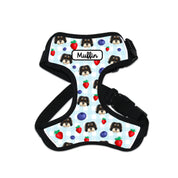 Strawberries Dog Portrait Harness
