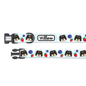 Strawberries Dog Portrait Collar