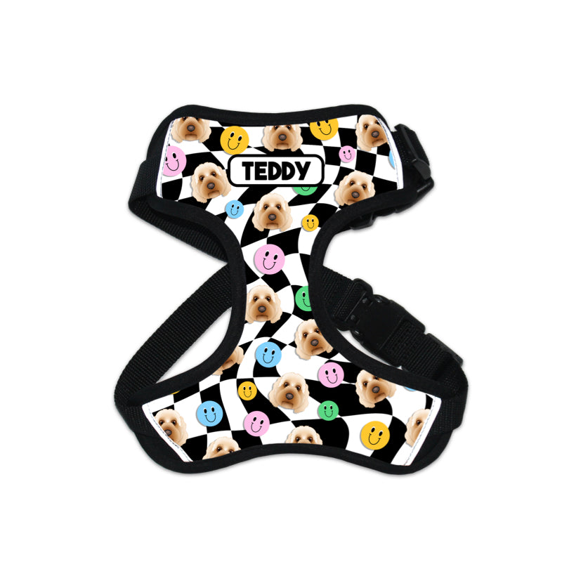 Smiley Dog Portrait Harness