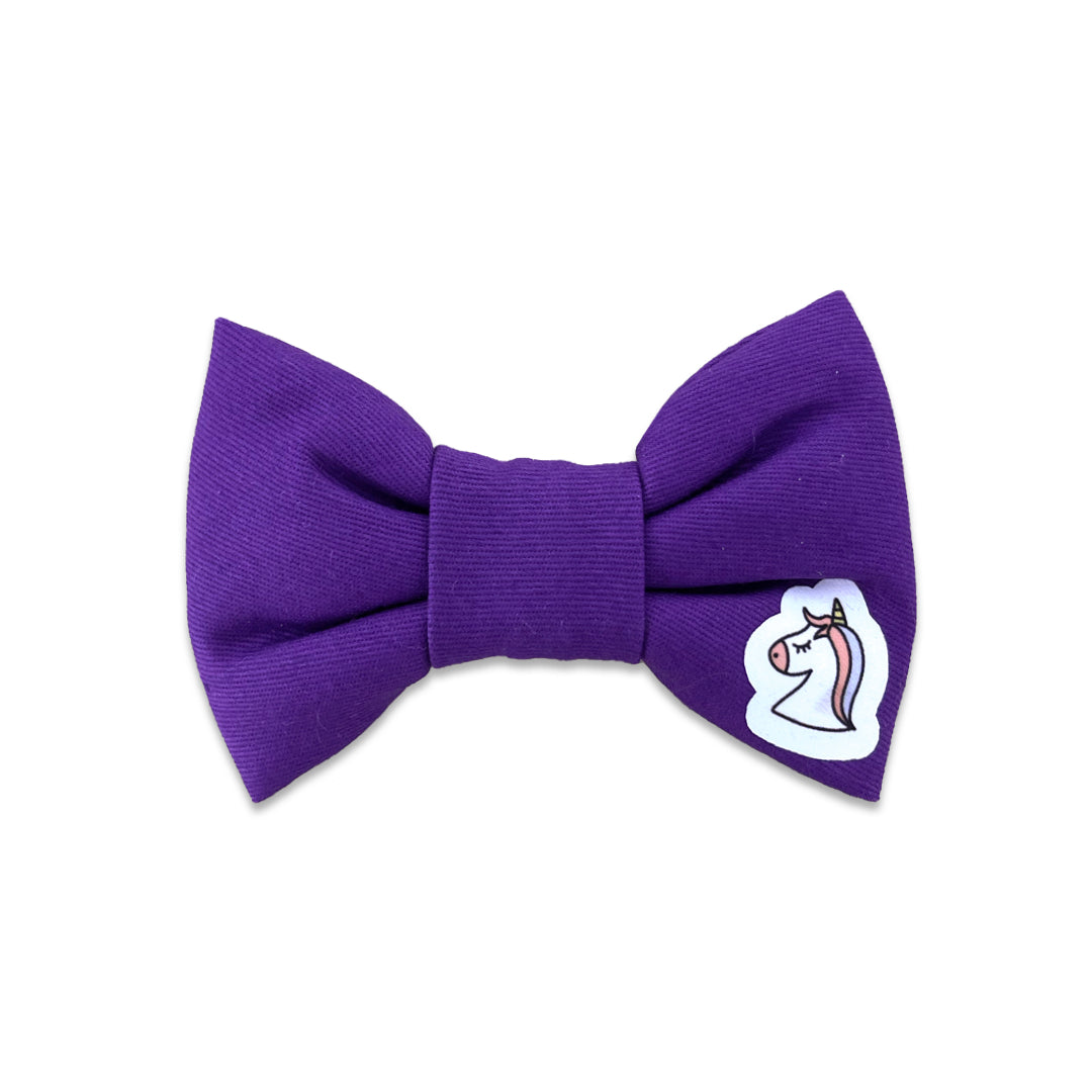 Purple Unicorn Bow Tie