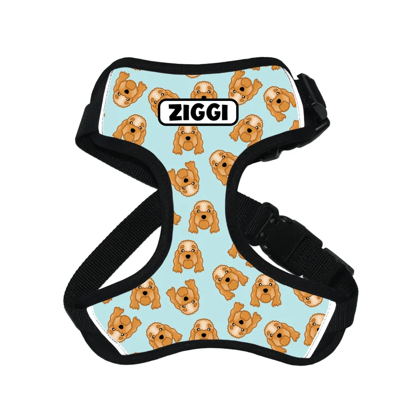 Dog Harness with Dog Portrait and Name