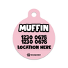 Backside of Pet ID Tag